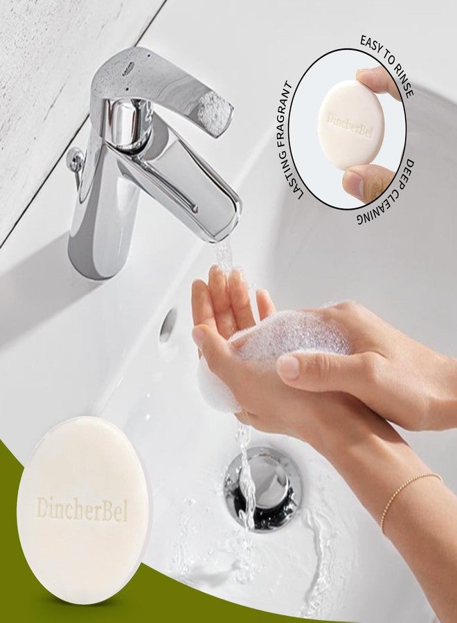 DincherBel 100 Pack 0.5oz Travel Soap, Mini Round Cleansing Bars Soap Bulk Travel Size, Individually Wrapped Toiletries Amenities for Hotel, Airbnb, Shelter, Camping and Traveling - Image 5